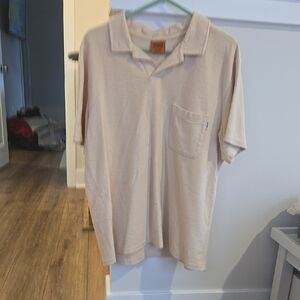 Rhythm Men's Beige Polo Shirt